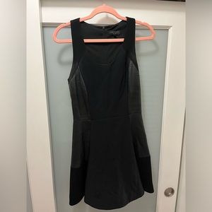 Rag and bone black dress size 2 leather sides